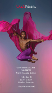 Ailey II Guest Lecture on January 31, 2020