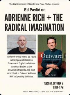 Ed Pavlic on Adrienne Rich & the Radical Imagination