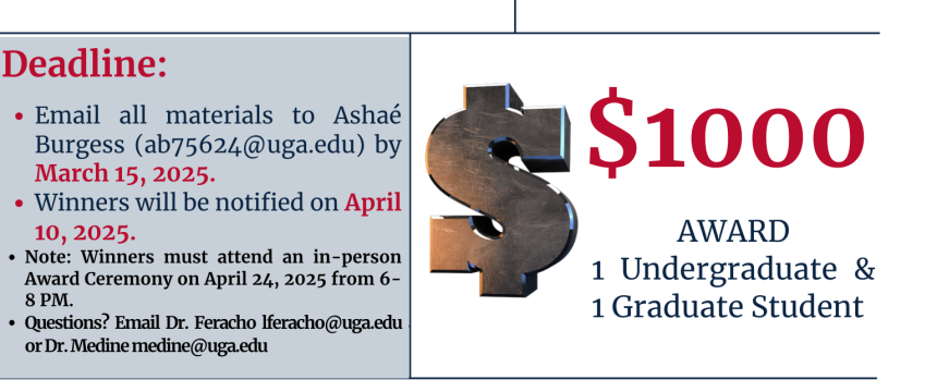 Flyer announcing giles award